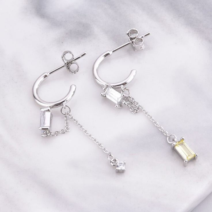 Syx Silver Hoops 