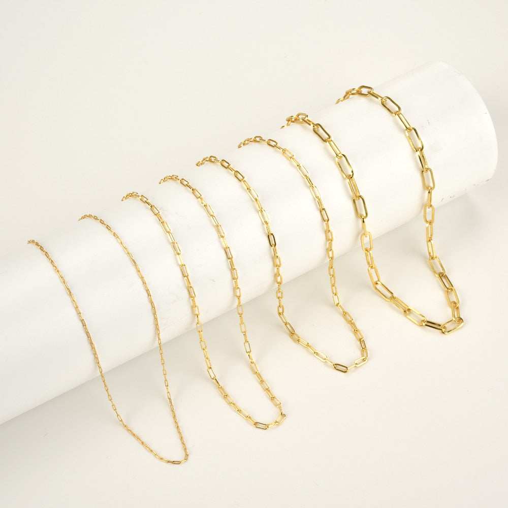 Gold Medium Links Necklace 