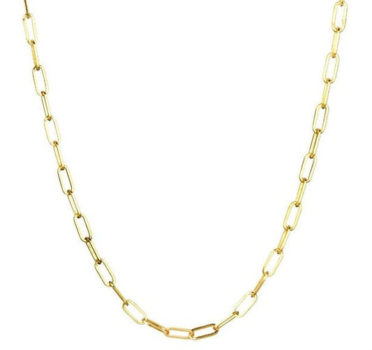 Gold Big Links Necklace 