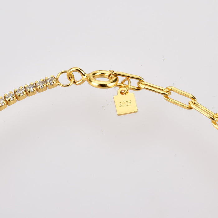 Pulsera White Luxury Oro