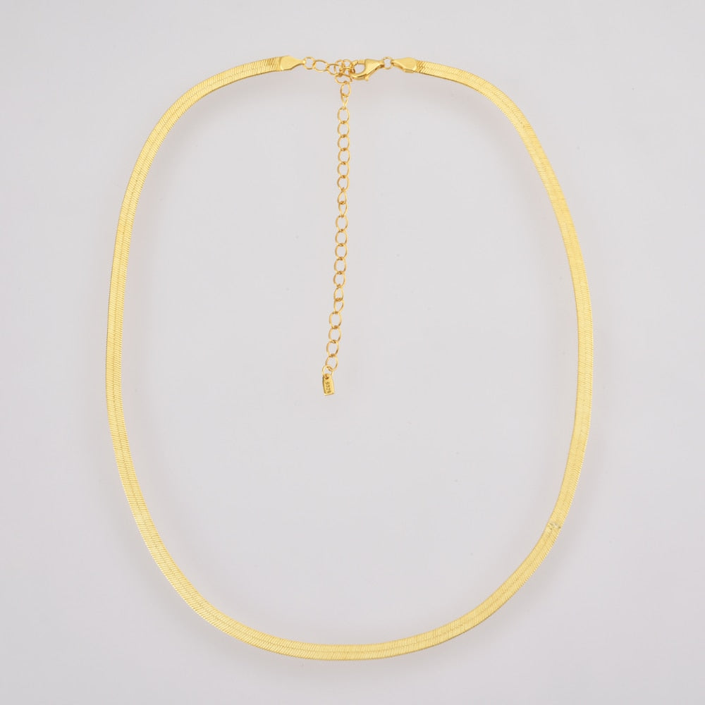 Gold Snake Chain Necklace 