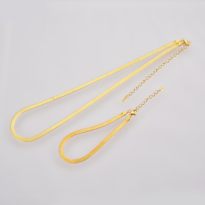 Collar Cadena de Serpiente Oro