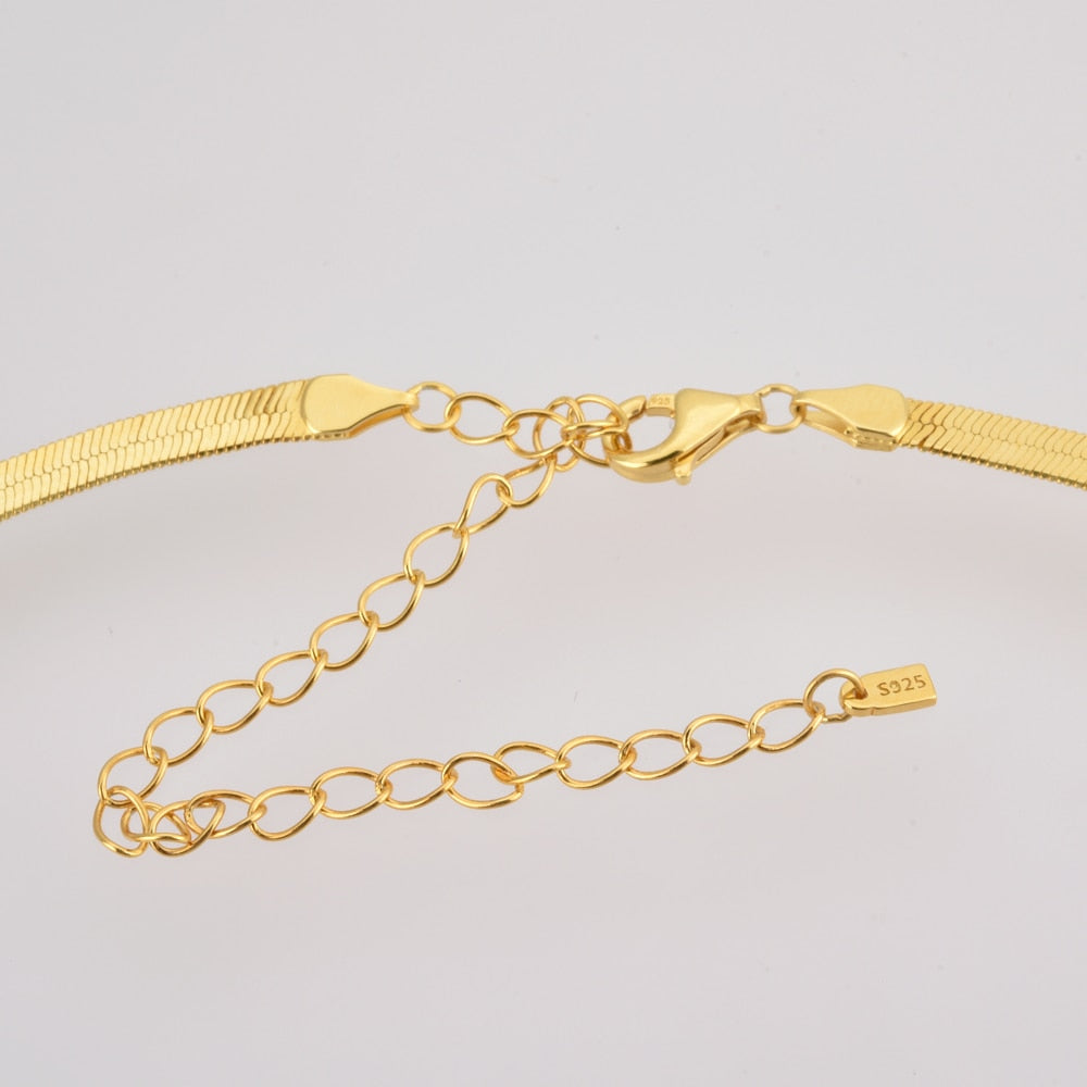 Gold Snake Chain Necklace 