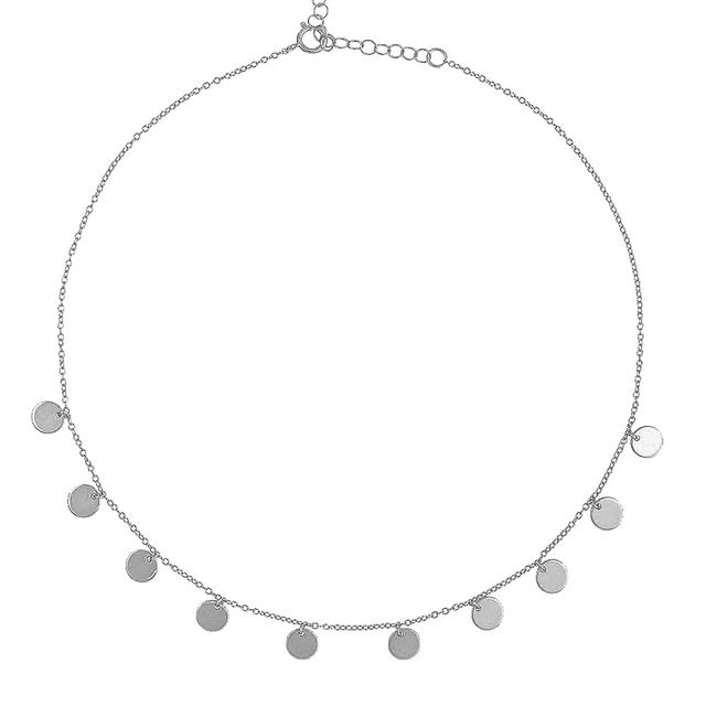 Silver Circles Choker 