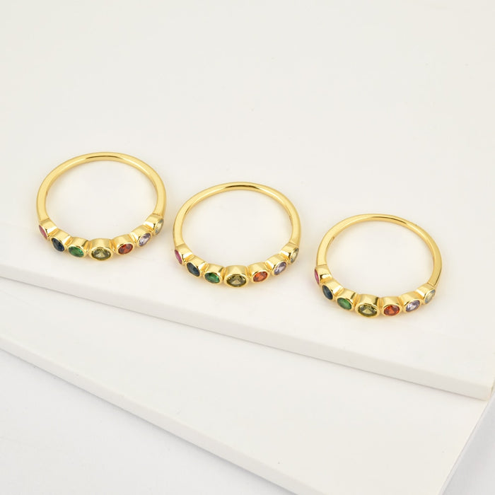 Anillo Rainbow Oro