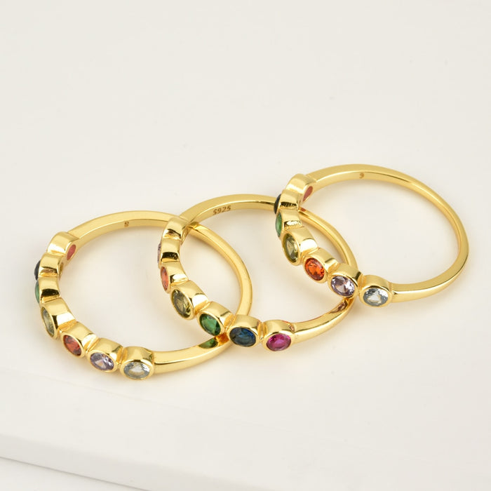 Anillo Rainbow Oro