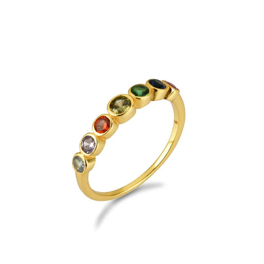 Rainbow Gold Ring 
