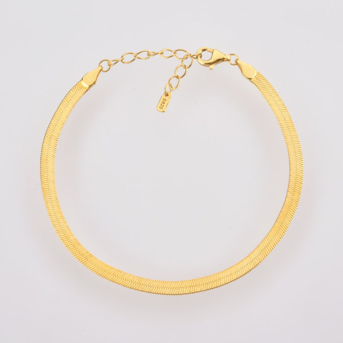 Pulsera Cadena de Serpiente Oro