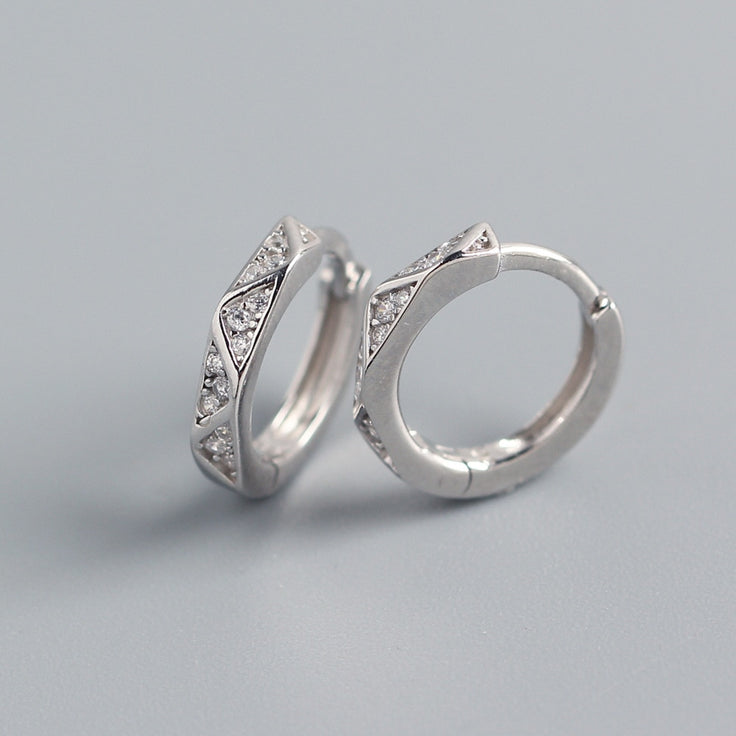 Silver Mayan Earrings 
