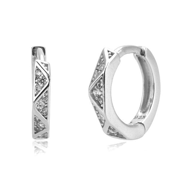 Silver Mayan Earrings 