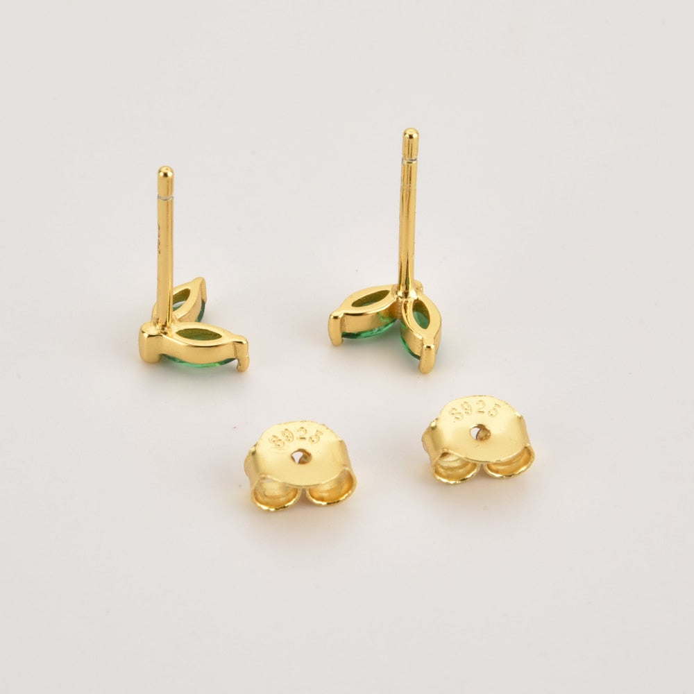 Blossom Green Gold Earrings 