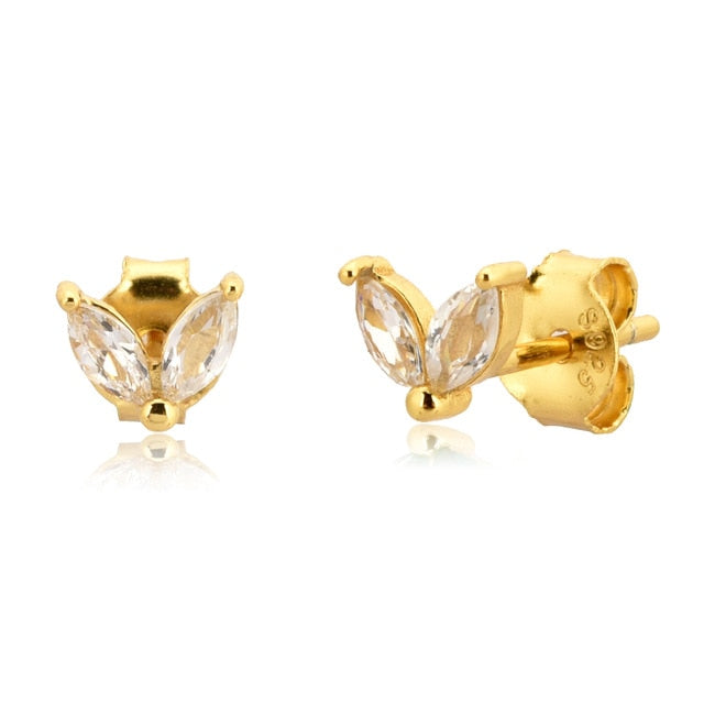 Orecchini Blossom White Oro