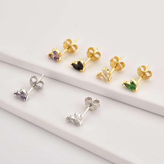 Pendientes Blossom Verde Oro