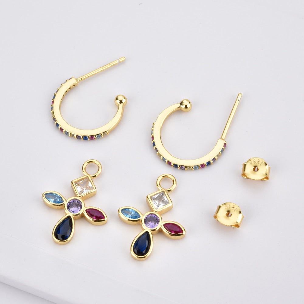 Gold Briseida Drop Earrings 