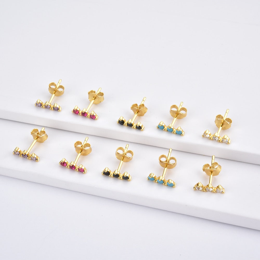 Pendientes Black Minis Oro