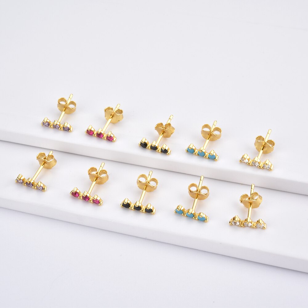 Pendientes Lila Minis Oro