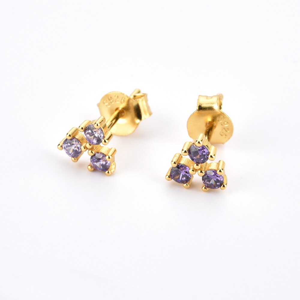 Lilac Clover Earrings 