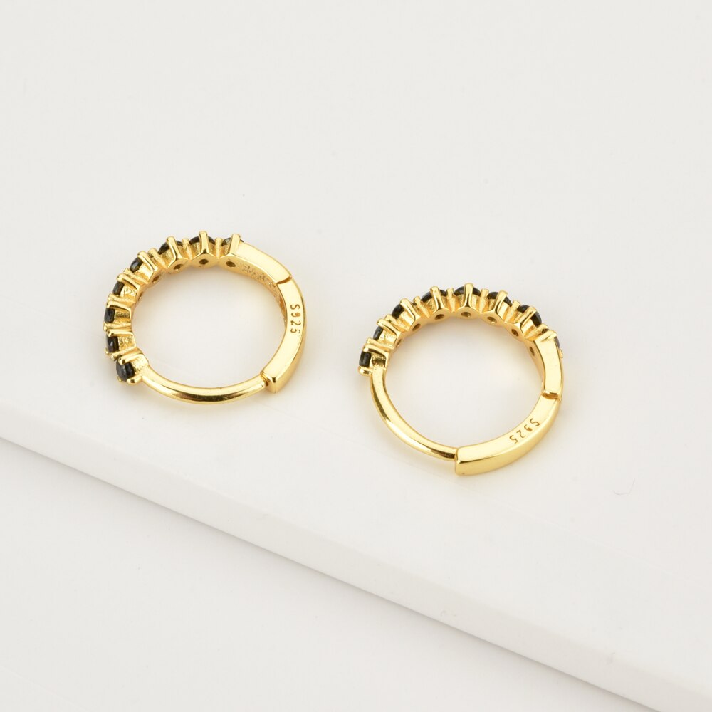 Iria Black Gold Earrings 