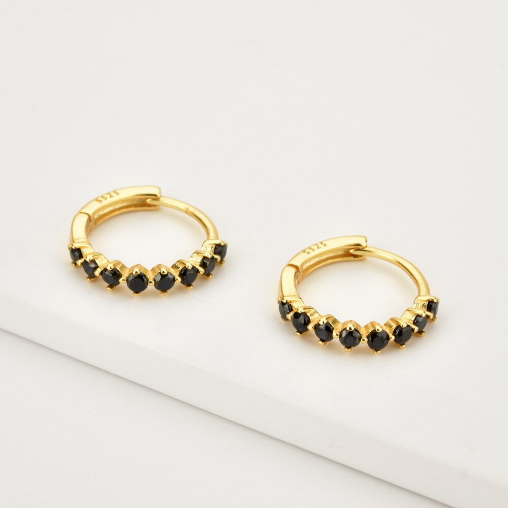 Iria Black Gold Earrings 