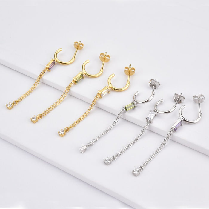Pendientes Eva Lila Oro