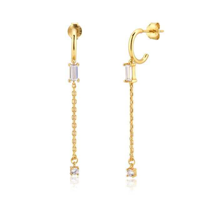 Eva White Gold Earrings 