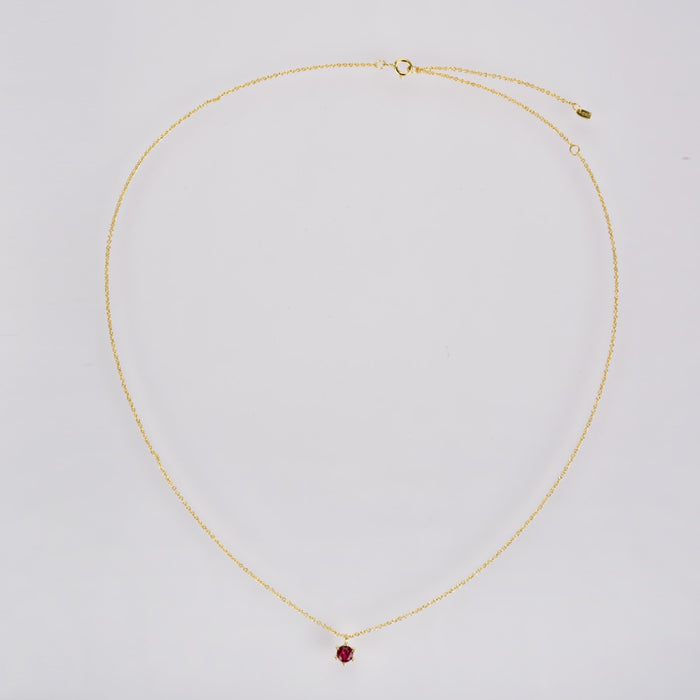 Pink Cira Gold Necklace 