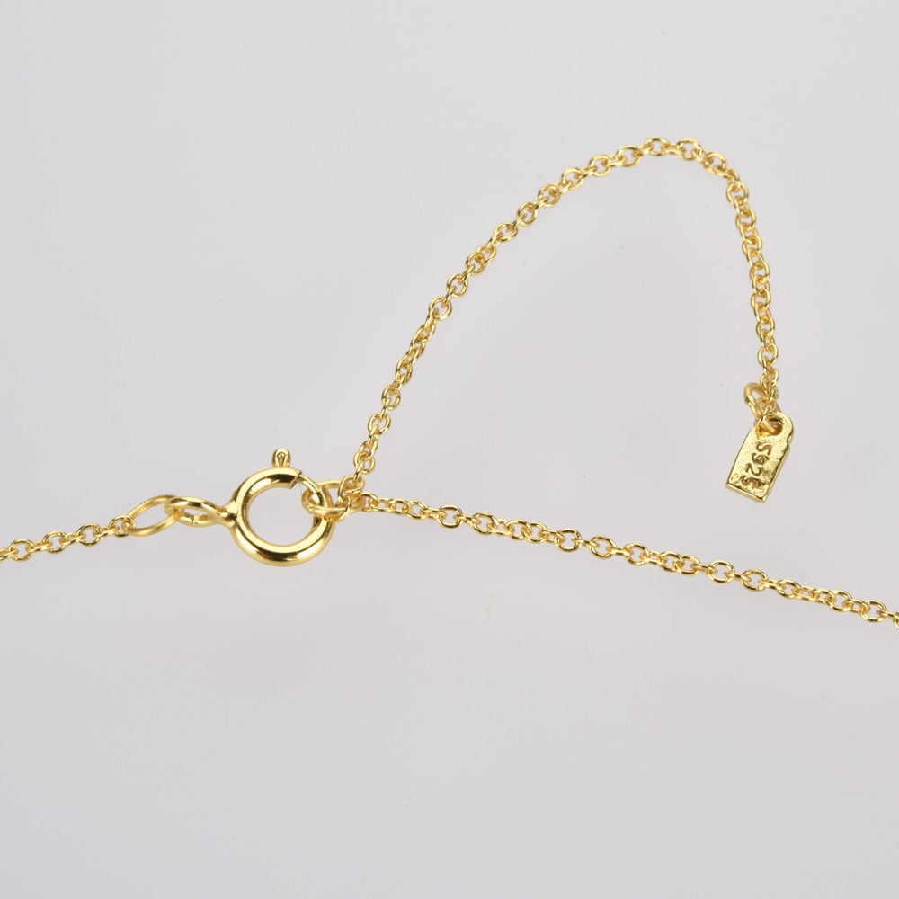 White Cira Gold Necklace 