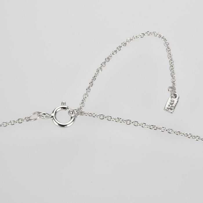 Pink Cira Silver Necklace 