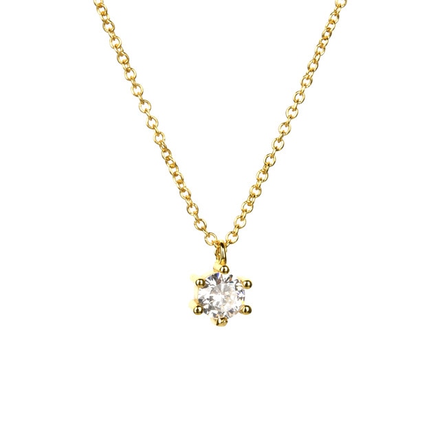 White Cira Gold Necklace 