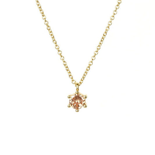 Champagne Cira Gold Necklace 