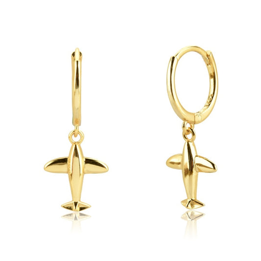 Gold Travel Earrings 