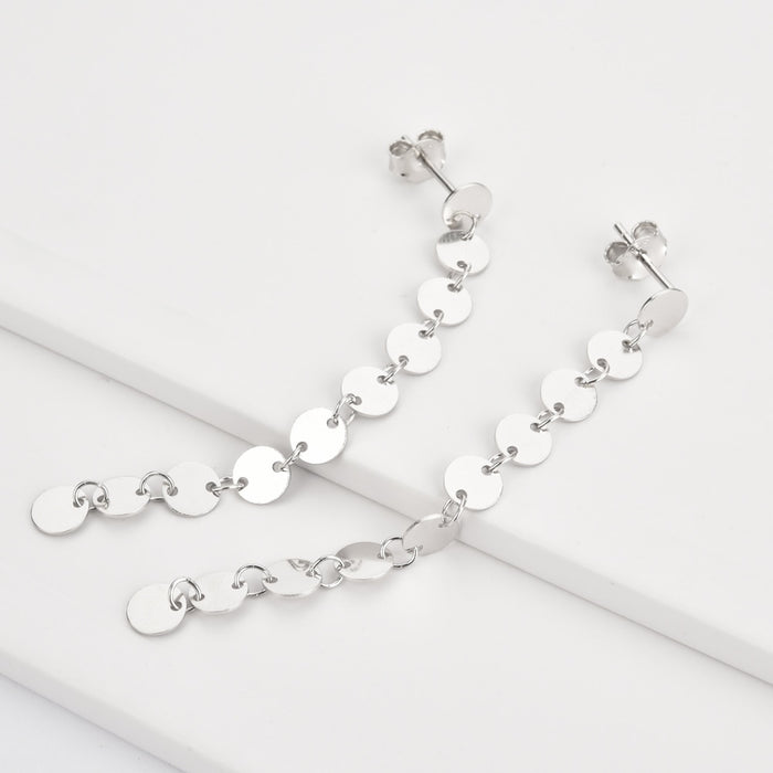 Pendientes Coins Plata