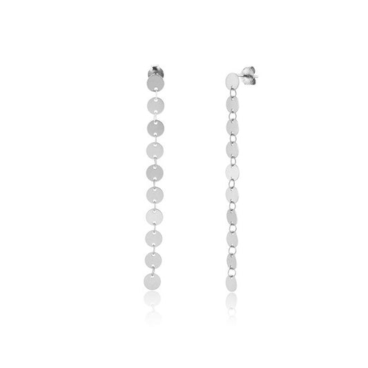 Silver Coins Earrings 