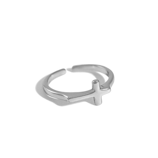 Silver Cross Ring 