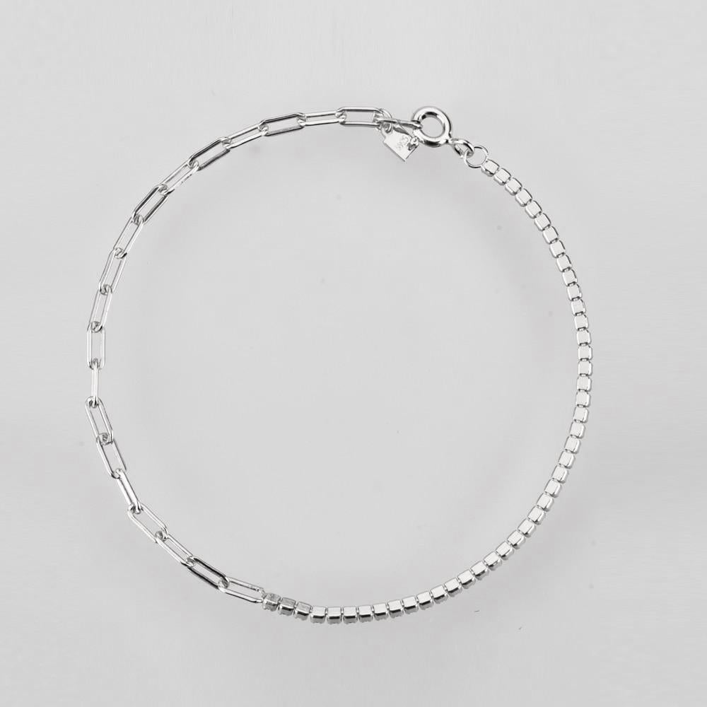 Pulsera White Luxury Plata