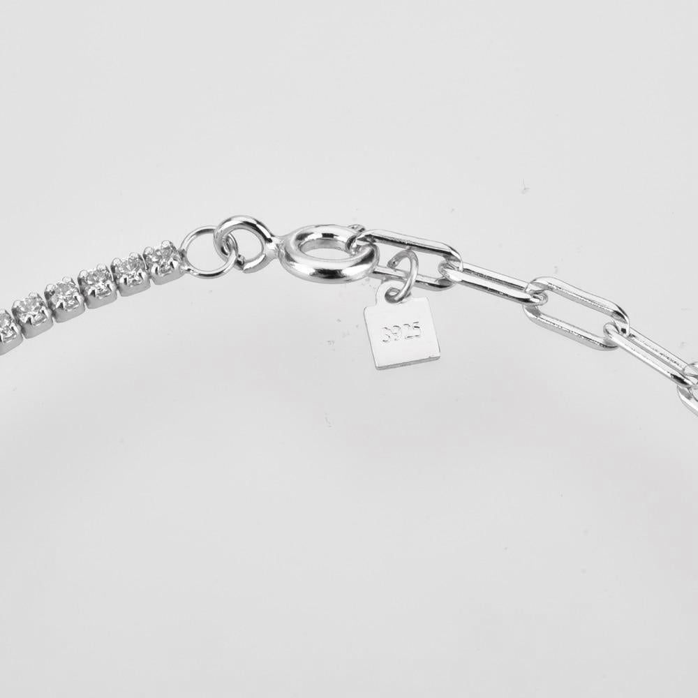 Pulsera White Luxury Plata