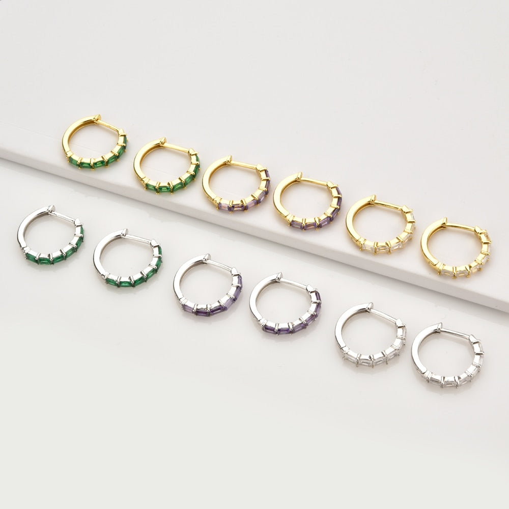 Rhine White Gold Hoops 