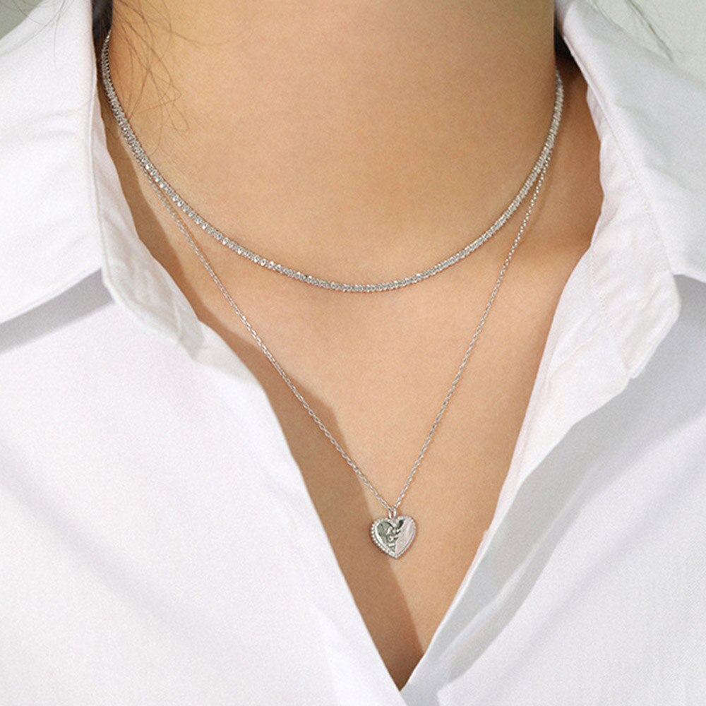 Love you more Silver Necklace 