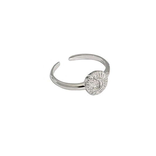 Silver Moon Ring 