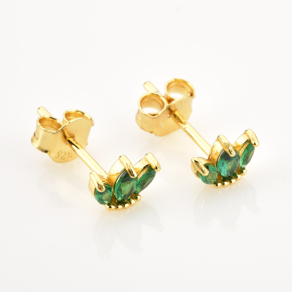 Pendientes Green Tulip Oro