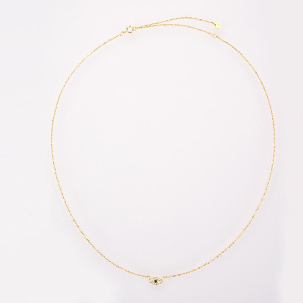 Gold Eyesclum Necklace 