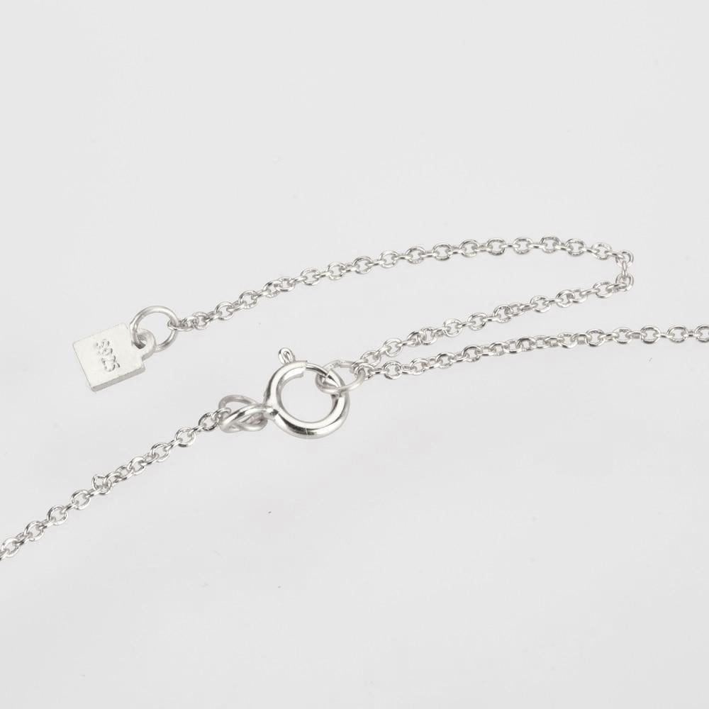 Choker White Beetle Plata