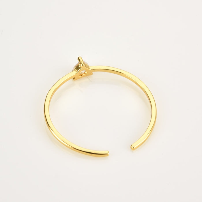 Anillo Heart White