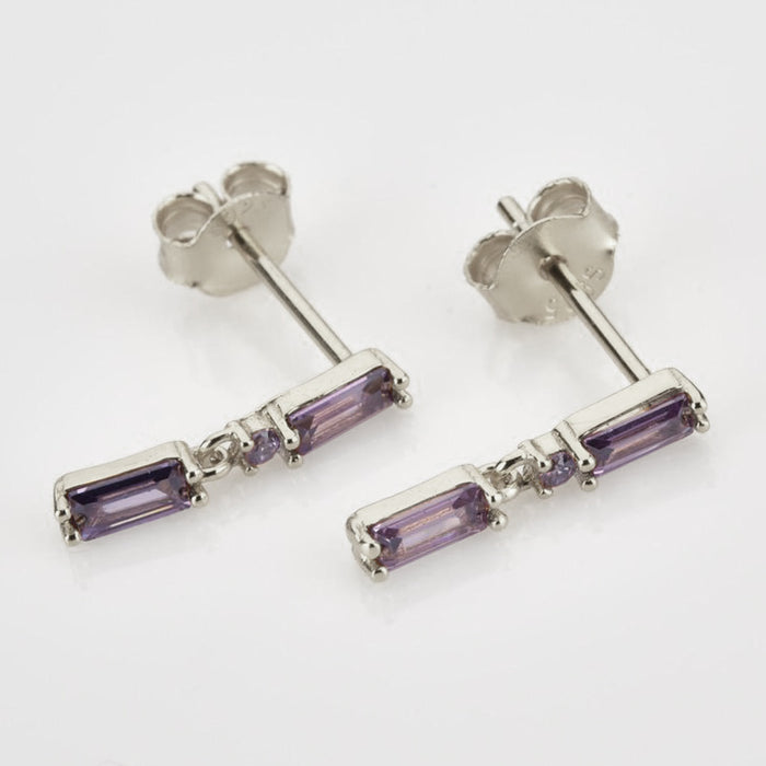 Pendientes Vinni Lila Plata