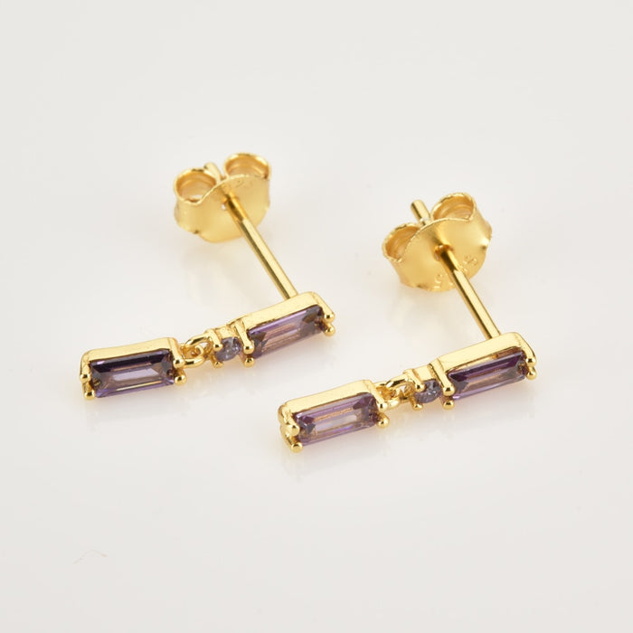 Vinni Lilac Gold Earrings 