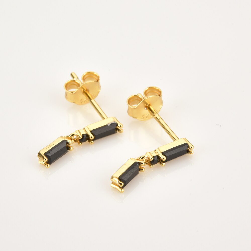 Pendientes Vinni Black Oro