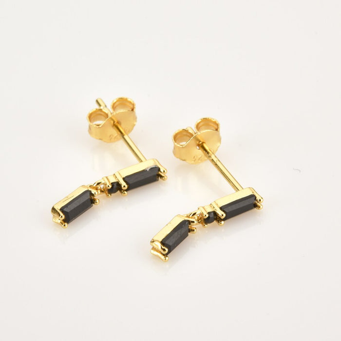 Vinni Black Gold Earrings 