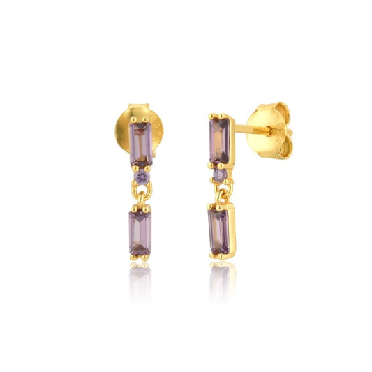 Vinni Lilac Gold Earrings 
