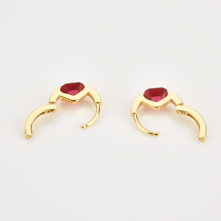 Meg Red Gold Earrings 