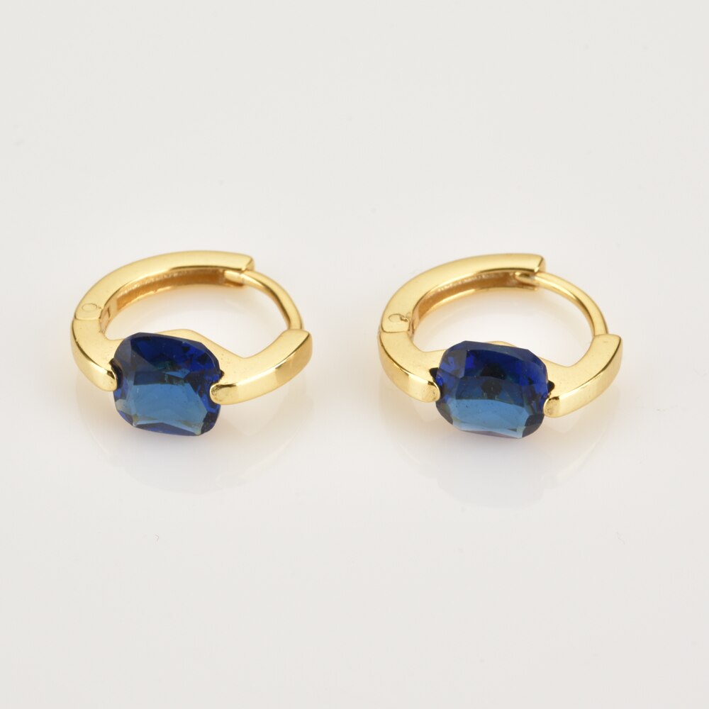 Meg Blue Gold Earrings 